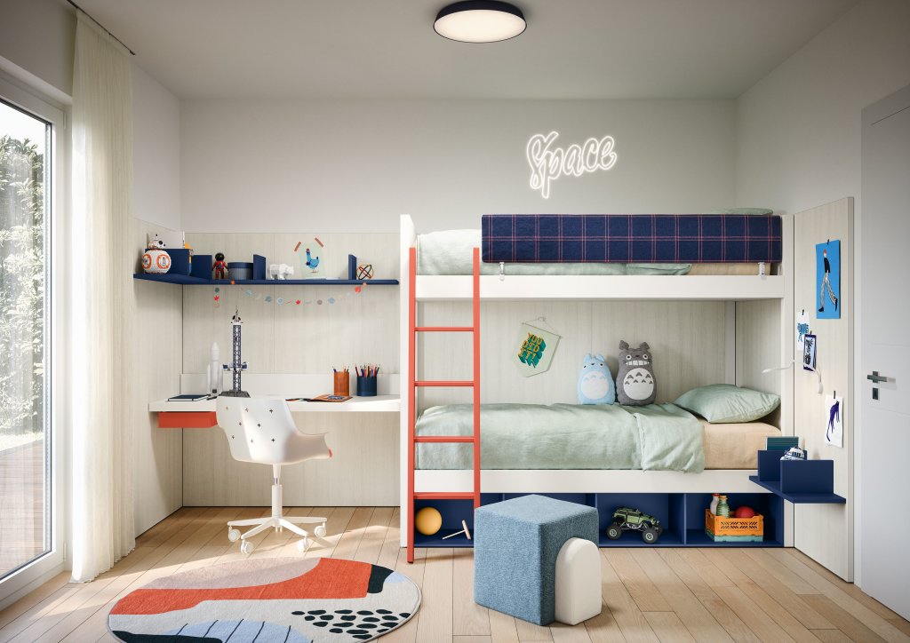idee per una cameretta stretta e lunga 12