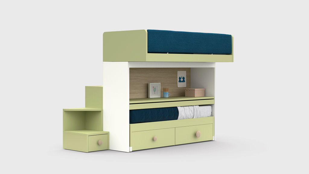 Letti a castello Scorrevole Skid STILL 4