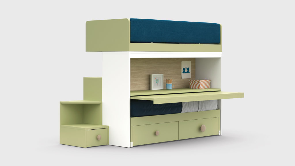 Letti a castello Scorrevole Skid STILL 6