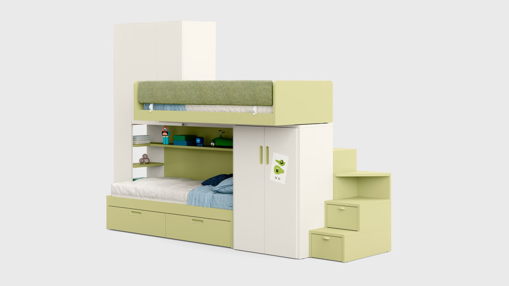 Letti a soppalco Letti a soppalco scorrevole Skid STILL 3