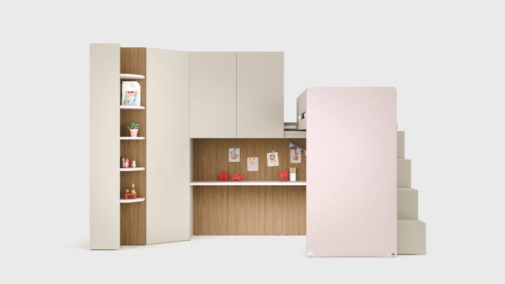 Letti a soppalco Letti a soppalco scorrevole Slide STILL 5