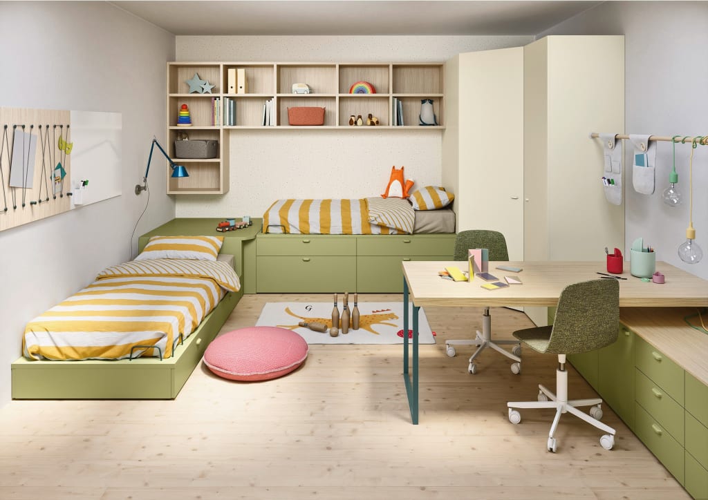 camerette con due letti e poco spazio 9 ixrbgl