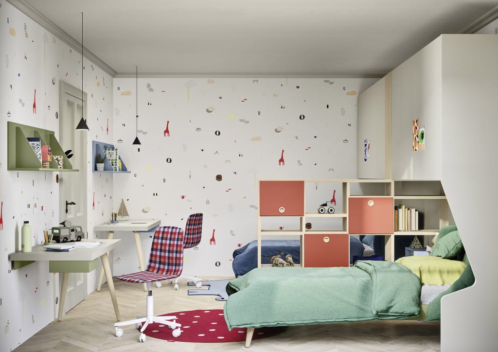 idee pareti cameretta come rendere lo spazio creativo e accogliente 3