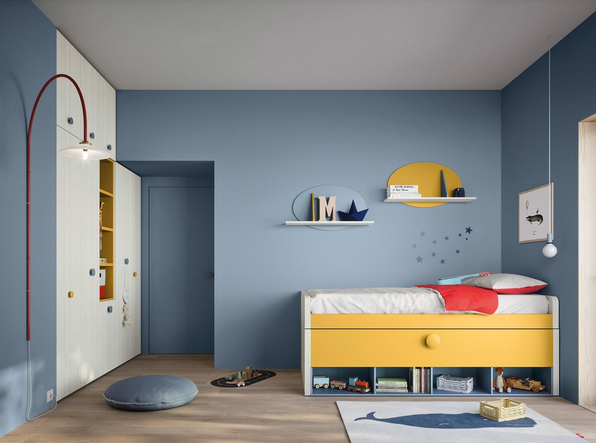 idee pareti cameretta come rendere lo spazio creativo e accogliente 2