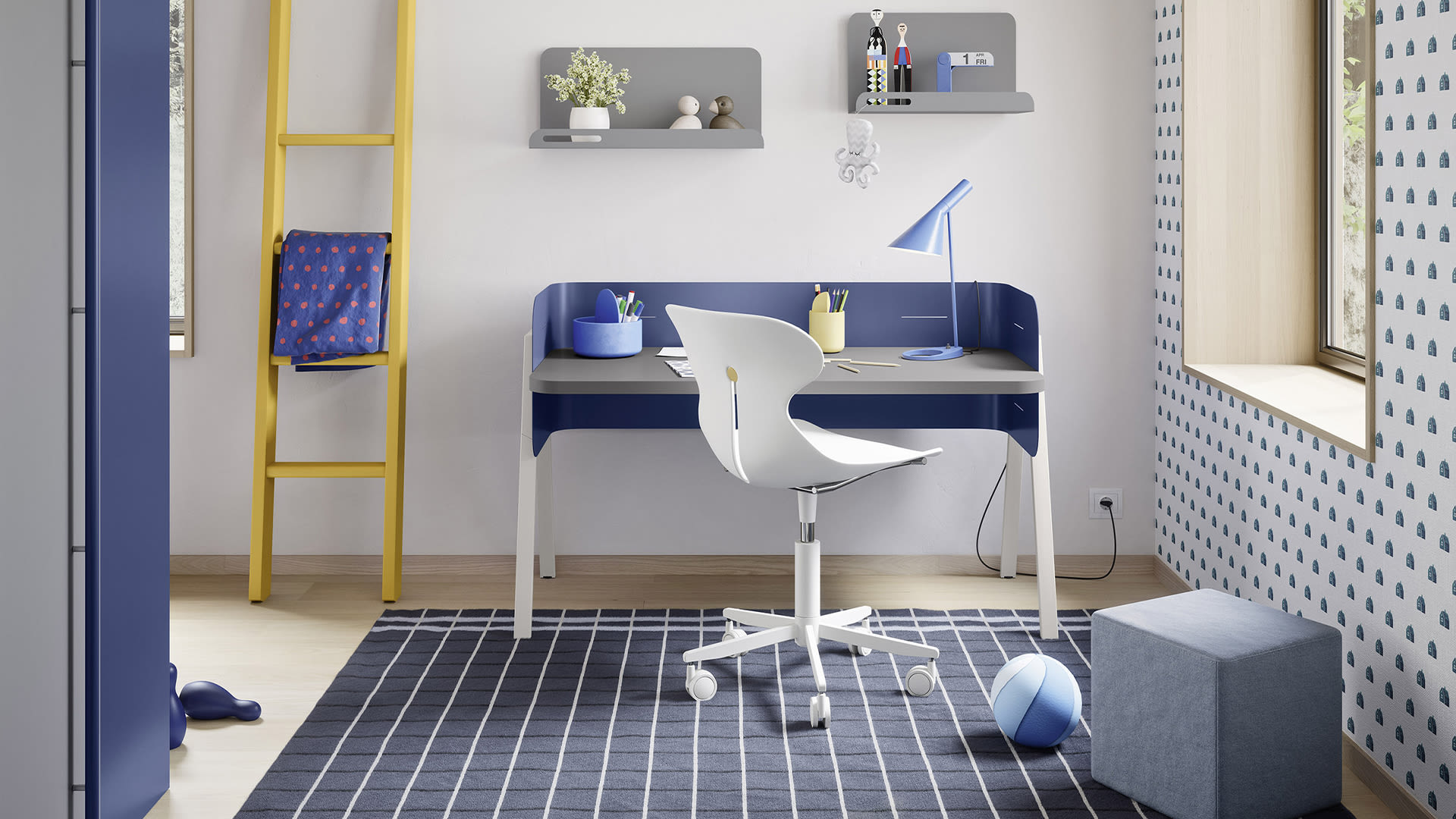 cameretta Scrivanie William Ambient 1 a37b4t