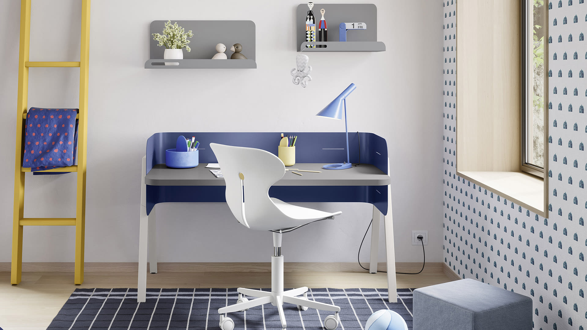 Carte da parati House Blue Ambient 1